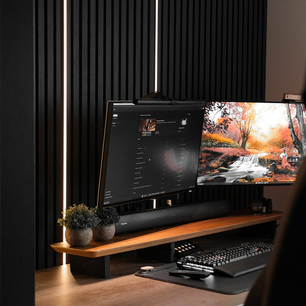 SlatWall Acoustic Black Panel