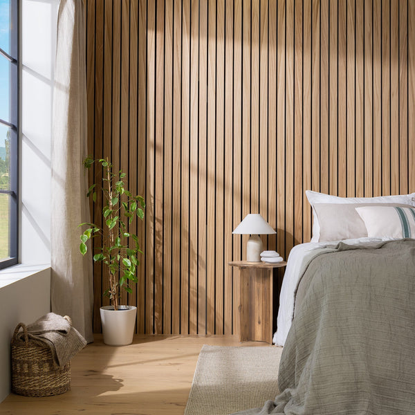 SlatWall Grand Acoustic Honey Oak Panel