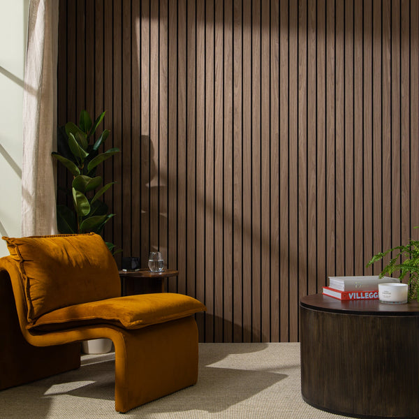 SlatWall Grand Acoustic Dark Walnut Panel
