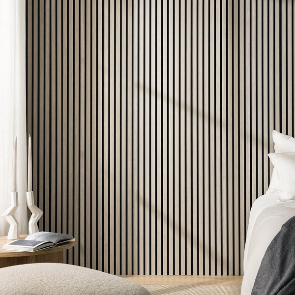 SlatWall Acoustic Grey Oak Panel
