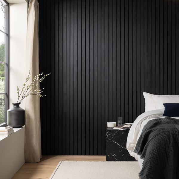 SlatWall Grand Acoustic Black Panel