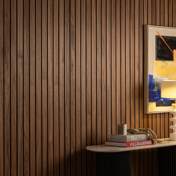 SlatWall Grand Acoustic Oiled Walnut Panel
